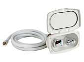 Deck Shower and Water Mixer in 180x106 mm Plastic Case – 4m Hose